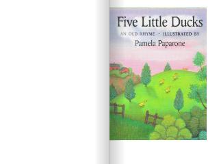  five little ducks 五只小鸭子 绘本